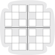Sudoku-Motiv Blüte online lösen
